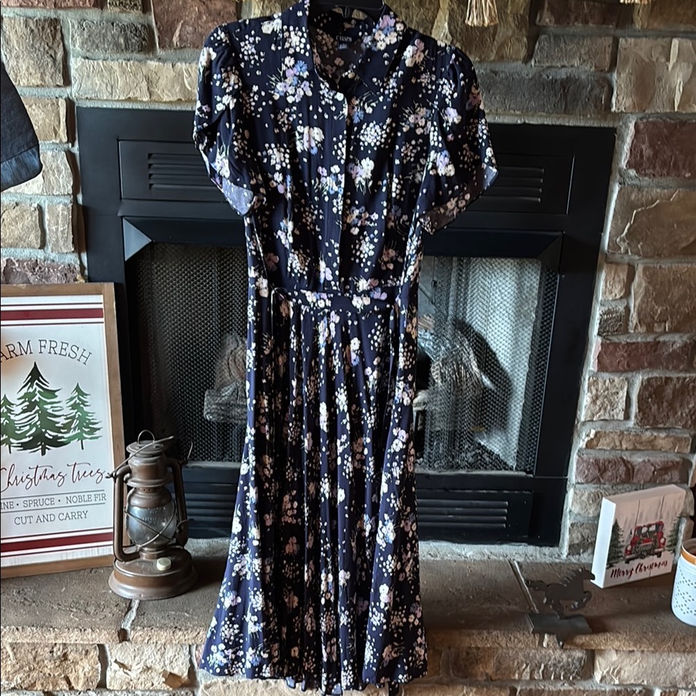 Floral Navy Dress